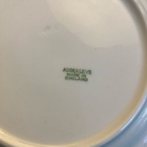 Adderleys Chelsey Blue Lavender Tea Cup Saucer‎ Dessert Breakfast Plate Antique - Picture 14 of 14